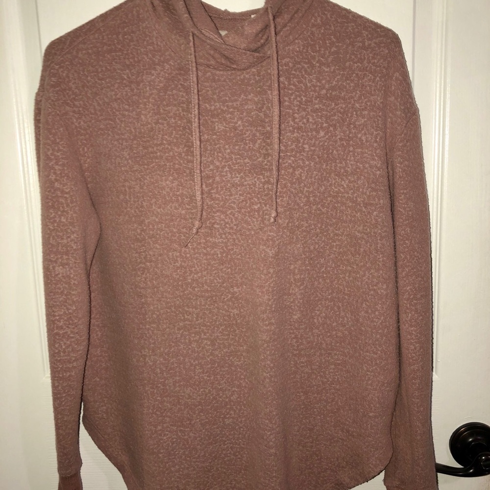 pink hoodie